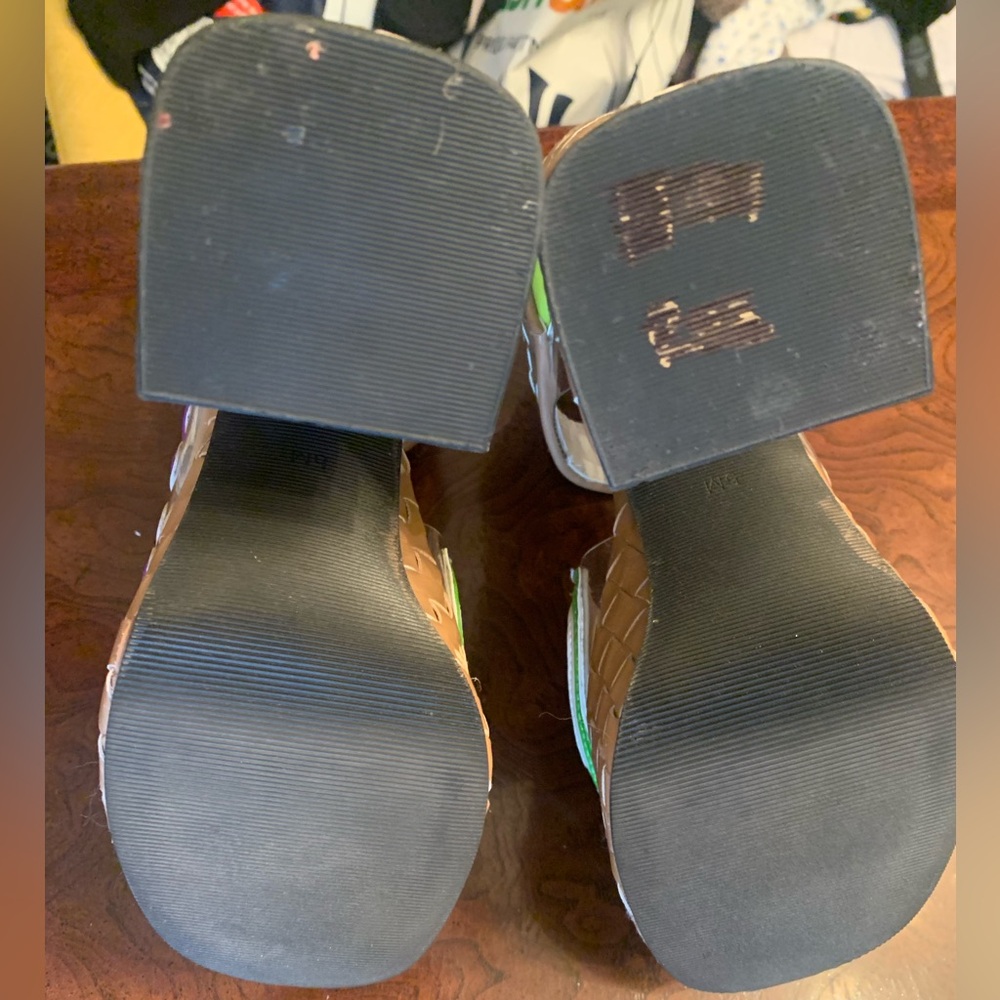 Collector’s Unique Dolls Kill Colorful Fruit Print Mary Jane Sandals - Picture 4 of 4